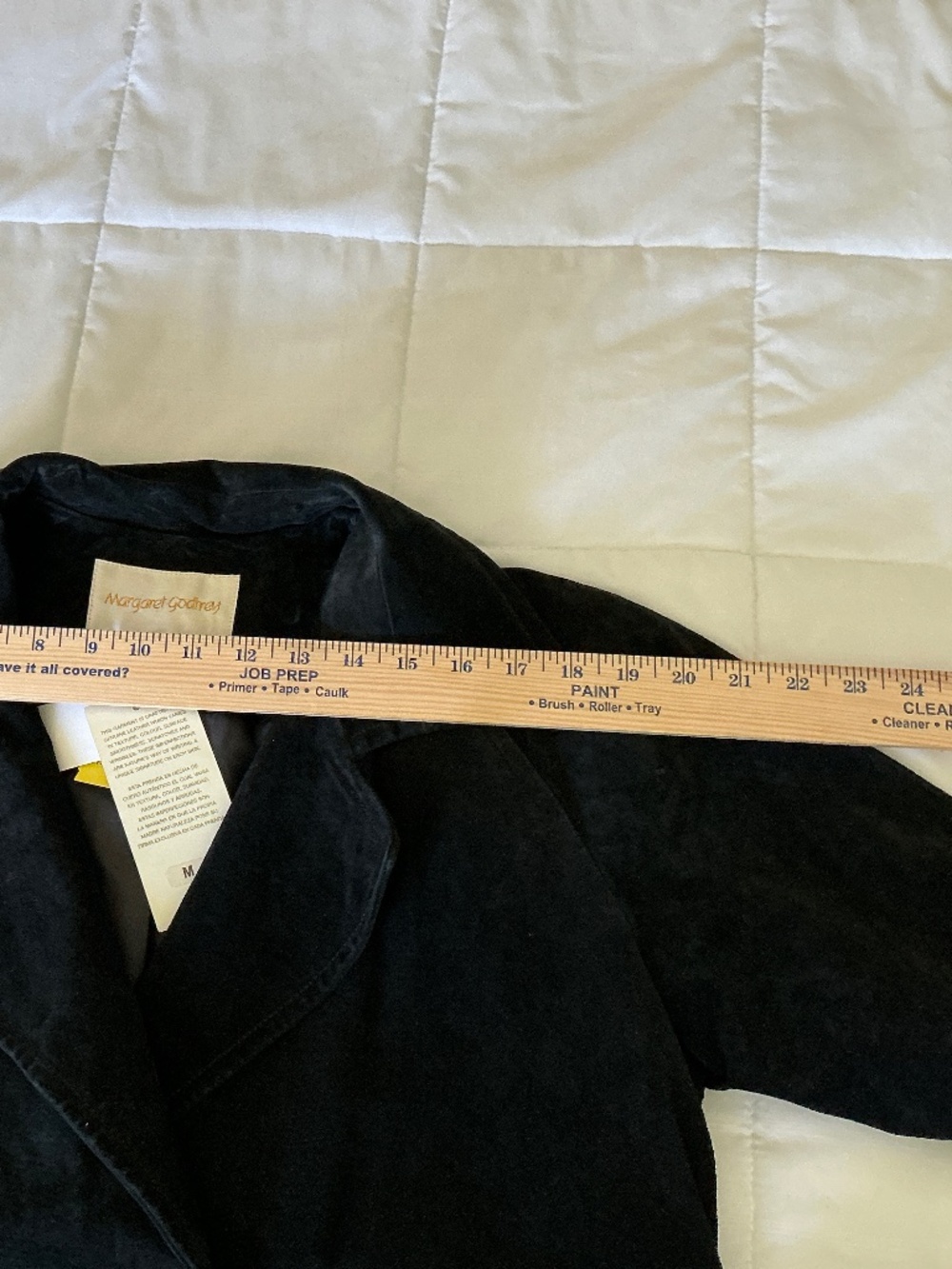 NWT Vintage (90’s?) Margaret Godfrey Black suede jacket - Picture 8 of 9